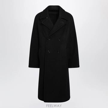 26 F/W 르메르 블랙 더블브레스티드 코트 인 울 & 알파카 CO1 B0052330143