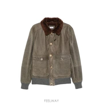 Brunello Cucinelli 26FW ���ڷ� ��ġ�ڸ� ���� ���� MPMWT1952 CMD40 BROWN26FW ���ڷ� ��ġ�ڸ� ���� ���� MPMWT1952 CMD40 BROWN