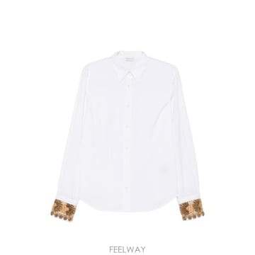 Dries Van Noten 26FW �帮�� �� ��ư ���� 010741 4445001 WHITE26FW �帮�� �� ��ư ���� 010741 4445001 WHITE