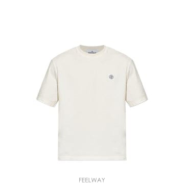 Stone Island 26FW ���� ���Ϸ��� ������ ��ư ��ġ Ƽ���� L2S152100030 S0500V0093 IVORY26FW ���� ���Ϸ��� ������ ��ư ��ġ Ƽ���� L2S15210003