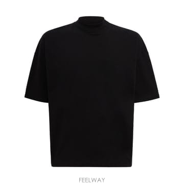 26 FW 질샌더 남성 코튼 모크넥 박스 핏 티셔츠 84I 4UY015 TP725700433