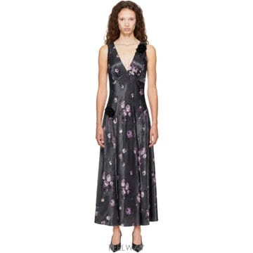 Anna Sui �ȳ����� �׷��� �÷η� ���ø��� �ƽ� �巹�� 726B73 TP877844711�ȳ����� �׷��� �÷η� ���ø��� �ƽ� �巹�� 726B73 TP8