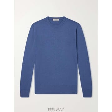 26 FW 카날리 블루 울 스웨터 TP581712117
