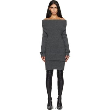 Jean Paul Gaultier 26 FW �������쿡 �׷��� �� ���� ��Ʈ �̴� �巹�� 262808F05200126 FW �������쿡 �׷��� �� ���� ��Ʈ �̴� �巹�� 26280