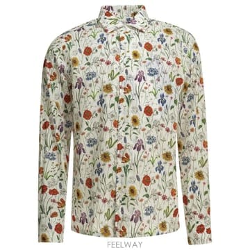 [V90]준야 와타나베 WQ B013 S261 WH RD PRPL BLU 남성 셔츠 남방 Casual flo