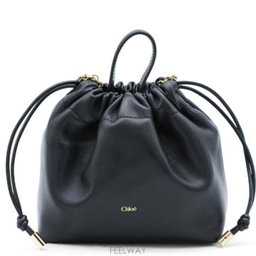 [B47]끌로에 CH26SP126R12001 여성 토트백 탑핸들백 숄더백 쇼퍼백 BLACK LEATHER T