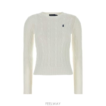 Ralph Lauren [X45]����  211971869 007 ���� ������ ��Ʈ ����� White cotton sweater[X45]����  211971869 007 ���� ������ ��Ʈ ����� White