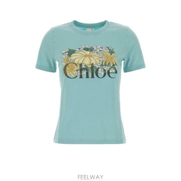 Chloe [X45]���ο� CH26AJH08080 47C ���� Ƽ���� �μҸ� ž ���� Turquoise cotton t[X45]���ο� CH26AJH08080 47C ���� Ƽ���� �μҸ� ž ��