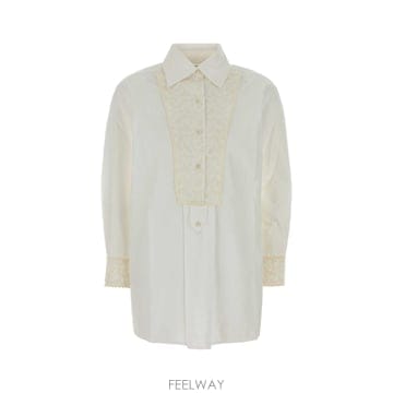 | Other Brand | [X45]BODE WRS26SH008 ECRU ���� ���� ���� ���� ���� ����콺 White poplin C[X45]BODE WRS26SH008 ECRU ���� ���� ���� ���� ���� ��