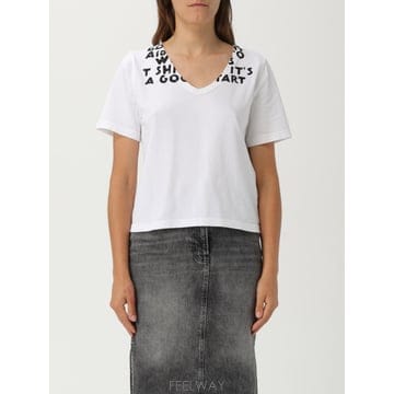 [A6] MM6 메종 마르지엘라 S62GD0203M20108 여성 티셔츠 S62GD0203M20108-100