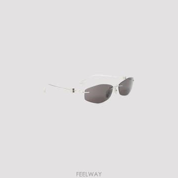 26FW 발렌시아가 무테 림리스 선글라스 A000UX T0005 8337 SILVER BLACK
