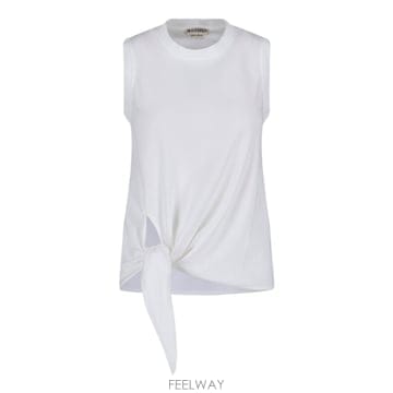 인더샵 JW ANDERSON JW 앤더슨 화이트 슬리브리스 탑
