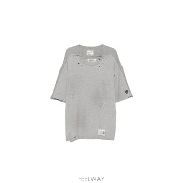인더샵 Maison MIHARA YASUHIRO 메종 미하라 야스히로 그레이 반팔 티셔츠