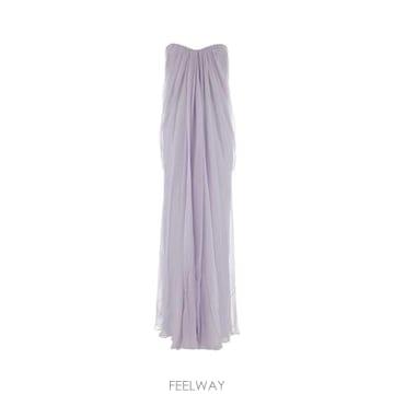 인더샵 Alexander McQUEEN 알렉산더 맥퀸 퍼플 롱 드레스