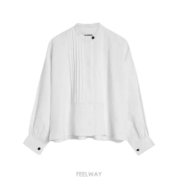 당일배송 질샌더 플리츠 긴소매 셔츠