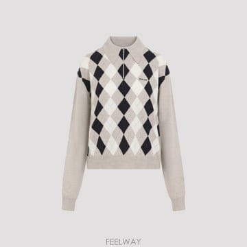 [A3] 미우미우 MML08BSOOO 6033 니트 MML08BSOOO 6033 F0006 BEIGE