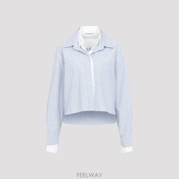 [A3] 아크네 AB0048 셔츠 AB0048 AF2 BLUE WHITE