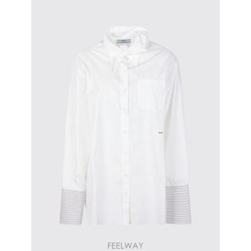 프라다 여성 셔츠 화이트