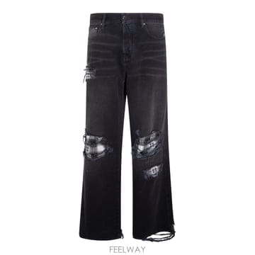 아미리 블랙 코튼 진 AMBMJE1033598 B1041921544