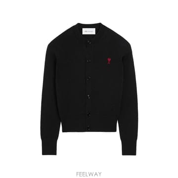 26 F/W 아미 크루넥 가디건 WITH 아미 드 꾀흐 FKC3610 B0032247231