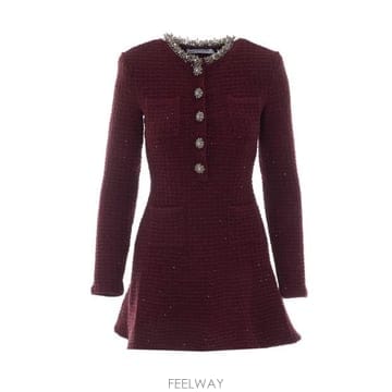 Self Portrait 26FW ���� ��Ʈ����Ʈ �̵� ���ǽ� 152S BURGUNDY RED26FW ���� ��Ʈ����Ʈ �̵� ���ǽ� 152S BURGUNDY RED