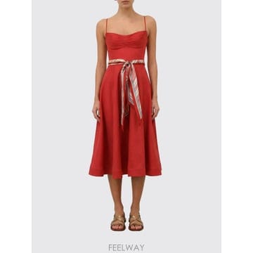 [A6] 짐머만 6939DC261 여성 미디 원피스 6939DC261-RED