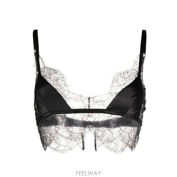 돌체 앤 가바나 레이스 디테일 실크 브라 O1C58TFUAD8N00 B0712330774