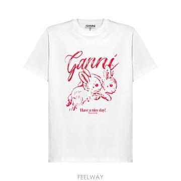 GANNI 25SS ���� ���� Ƽ���� T3994 151 BIANCO25SS ���� ���� Ƽ���� T3994 151 BIANCO