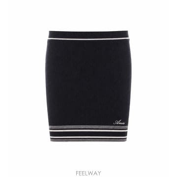26 F/W 아미리 SCRIPT 로고 미니 니트 스커트 426SK00 B0012331330