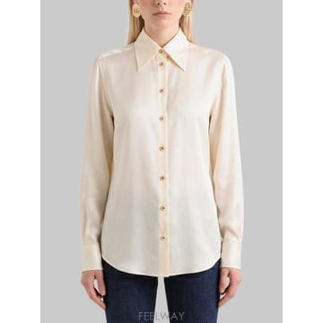 26 F/W 돌체 앤 가바나 화이트 실크 셔츠 F5S36TGDDW6W B0022331763