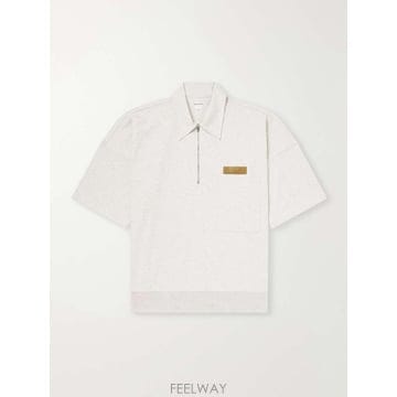 보테가 베네타 인테르치아토 레더 코튼-저지 폴로 셔츠 834340V B0082331846