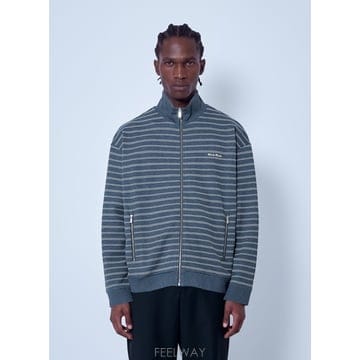 26 F/W 미우미우 스트라이프 코튼 후리스 자켓 MJLA69 174 B0112330993