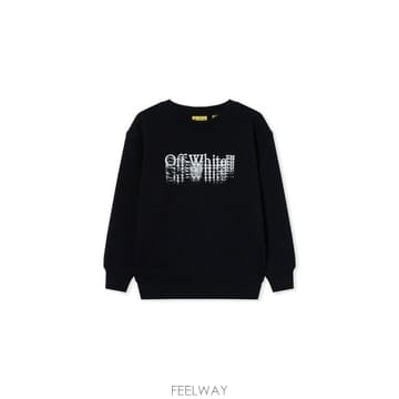오프화이트 빅 BOOKISH 스탬프 크루넥 맨투맨 (KIDS 상품) B0302331654