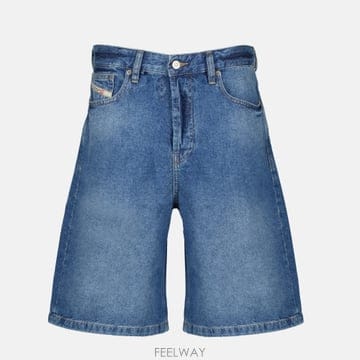 디젤 블루 사이어 데님 쇼츠