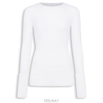 26 F/W 알라이아 크루 넥 탑 LS 멀티 GAUGE 메리노 AA9 B0742311787