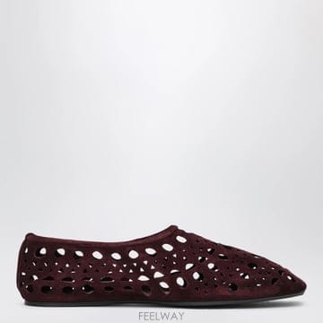 26 F/W 알라이아 체리 스웨이드 VIENNE 크랙 슬리퍼 AA3A B0052332013