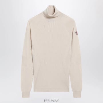 26 F/W 몽클레어 라이트 베이지 울 터틀넥 스웨터 9F00007M B0052332018