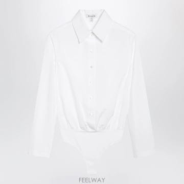 26 F/W 알라이아 화이트 코튼 포플린 셔츠 AA9C1030T611 B0052332082