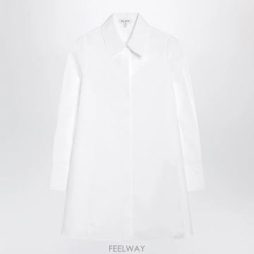 26 F/W 알라이아 화이트 코튼 포플린 셔츠 드레스 AA9C1022 B0052332084