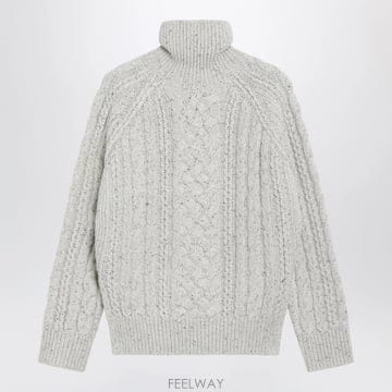 26 F/W 토템 ECRU 케이블니트 울 터틀넥 264-WRT0820 B0052332101