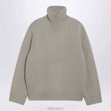 토템 오버사이즈 램울 터틀넥