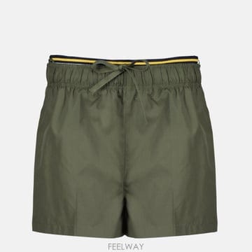 프라다 드로스트링 플리츠 쇼츠
