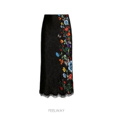 26FW 앨리스 앤 올리비아 미디 스커트 CC609P44308 AA016 MULTICOLOR
