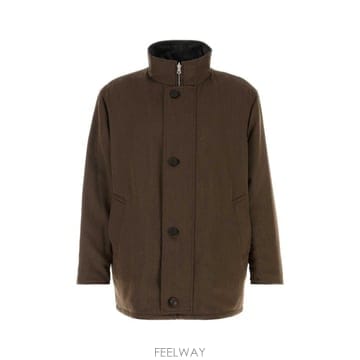 26FW 오라리 코트 A26AC01AN BROWNCHAMBRAYBLACK