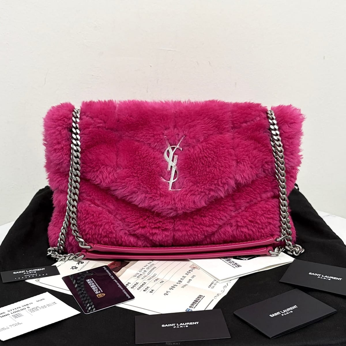 Saint Laurent [�����Ϸ�] ���ζ� �þ ��� Ǫ�� ü�� ����� ���� (577476)[�����Ϸ�] ���ζ� �þ ��� Ǫ�� ü�� ����� ���� (5