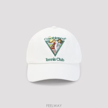 [D14]카사블랑카 APF26HAT00205 WHITE 남성 모자 캡 비니 Casablanca Pyramid