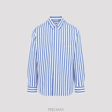 [D14]셀린느 RC0LY4J65 07DG BLEU BLANC 남성 셔츠 남방 Celine Loose Shi