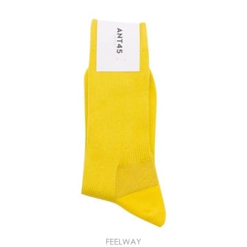 [S27]ANT45 BURANO SHORTY91 남성 삭스 캐주얼 양말 로고 패션잡화 YELLOW COTTO