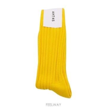 [S27]ANT45 TINO SHORTY91 남성 삭스 캐주얼 양말 로고 패션잡화 YELLOW COTTON