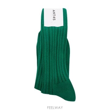 [S27]ANT45 TINO SHORTG61 남성 삭스 캐주얼 양말 로고 패션잡화 GREEN COTTON S
